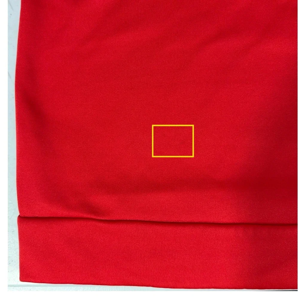 Nike Fleece Pullover XL Red Dri-FIT 1/4 Zip Athletic Activewear Performance READ